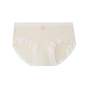 GOSO女士纯棉内裤2025新款甜美舒适透气无痕三角裤女7A抗菌棉档