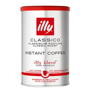 illy速溶咖啡粉冻干冷热冲泡添加微研磨粉香醇浓郁黑咖啡95g