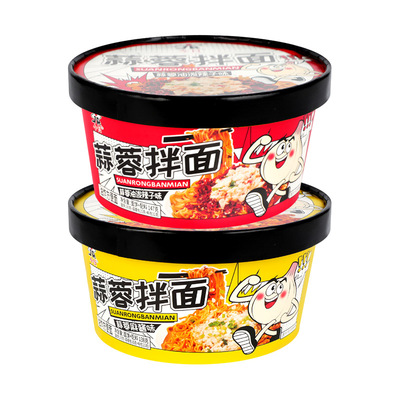 今日蒜蓉干拌面速食方便面