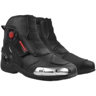 赛羽摩托车骑行公路街车鞋男骑士专业机车靴赛车耐磨防摔短靴装备