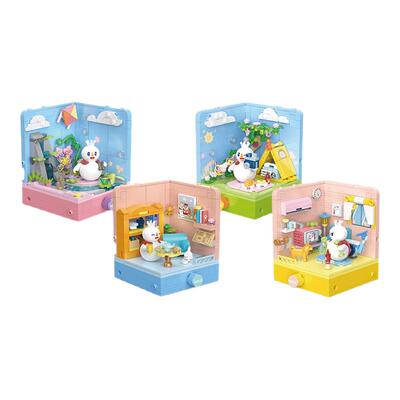 蜜雪冰城雪王共赴春光积木