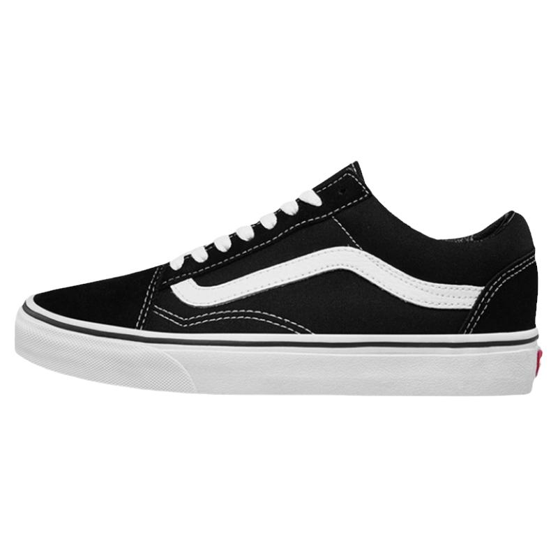 VANS男女鞋经典款黑白低帮情侣