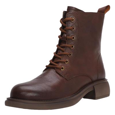 英伦复古风中跟帅气百搭马丁靴