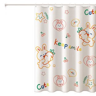 卫生间门帘子空调隔断帘卧室厕所房间厨房遮挡布帘家用隐私免打孔