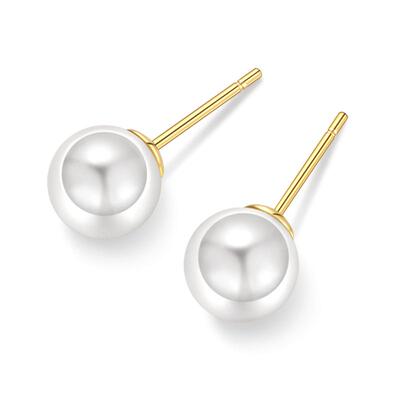 LNIEER足银天然珍珠适合养耳洞