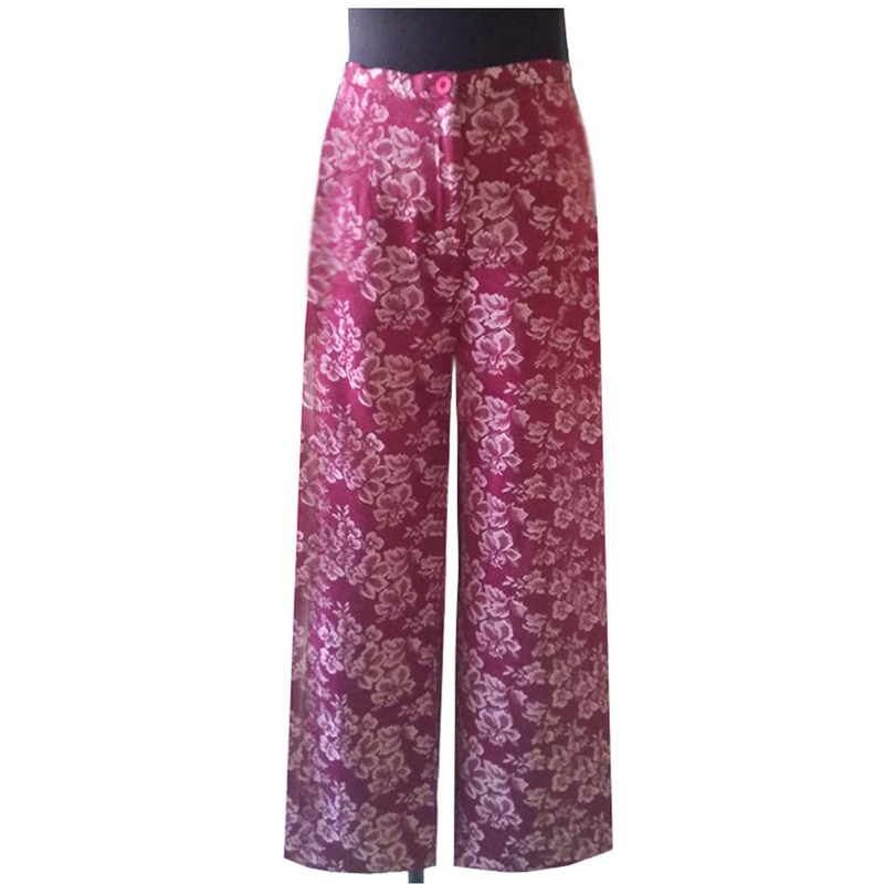 嫣之然夏季女直筒黑色绣花薄裤只有S、M码瘦妹妹看过来断码特价