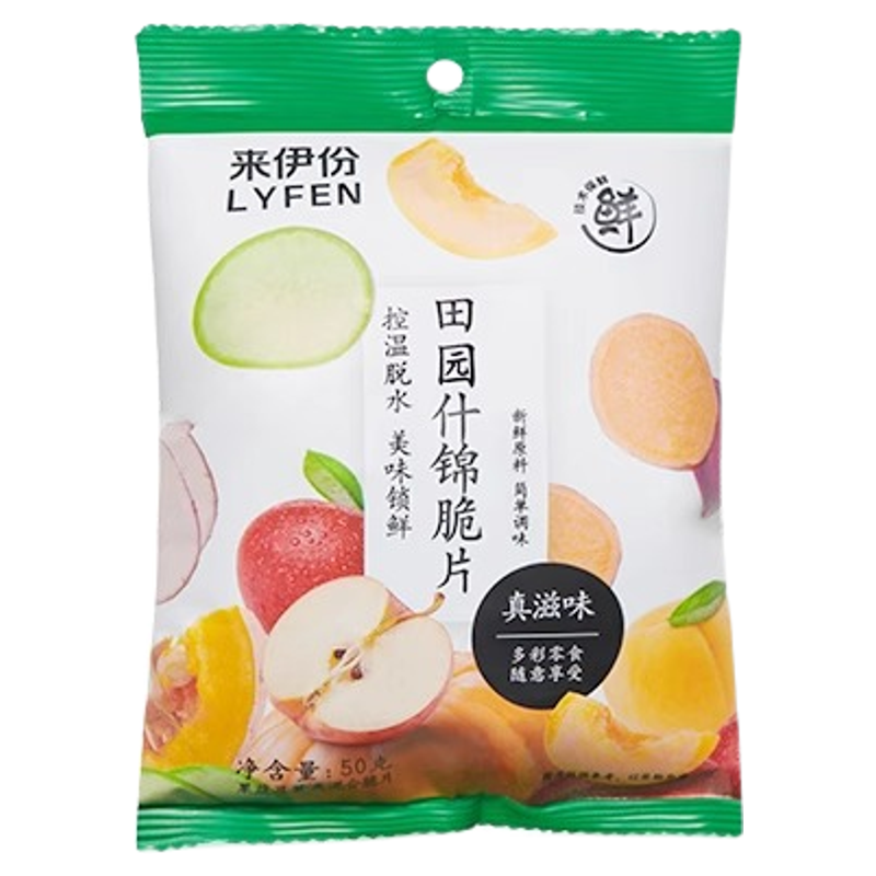 来伊份田园什锦脆片50g*2袋