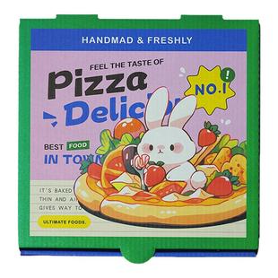 披萨打包盒现货商用多尺寸一次性硬加厚铝箔外卖野餐包装定制批发