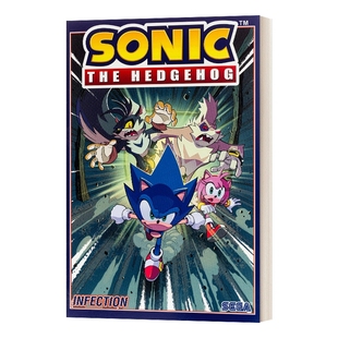 英文原版Sonic The Hedgehog  Vol. 4 Infection 刺猬索尼克第四卷 感染 音速小子 英文版 进口英语原版书籍儿童外文书