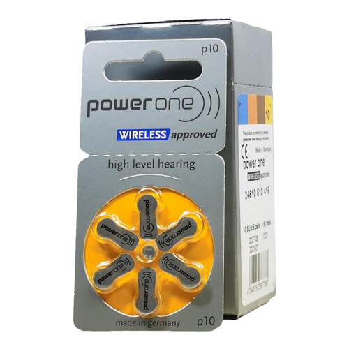 德国进口powerone电池p10峰力瑞声达唯听助听器耳机a10电池子PR70