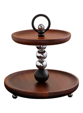 复古实木托盘钥匙收纳置物架