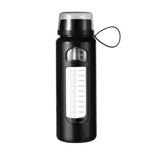 男士玻璃杯1000ml大容量水杯防摔带盖办公杯便携茶水分离泡茶杯子