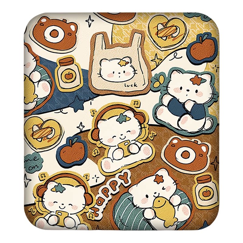 3C认证可爱卡通萌猫充电宝自带线