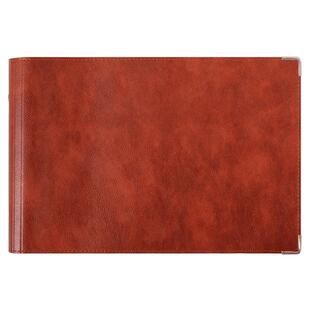 A4活页笔记本子简约软皮手账本网格本方格本日记本格子本空白记事本六孔读书笔记大容量思维导图笔记本子