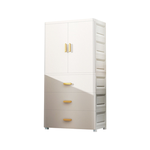 70CM宽哑光宝宝衣柜收纳柜新生婴儿小衣橱儿童柜子女孩衣服挂衣柜