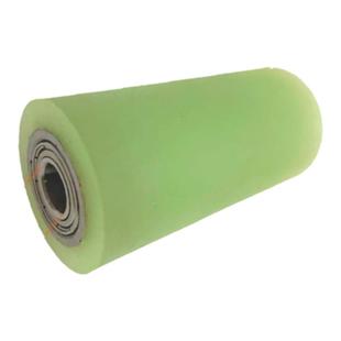 聚氨酯包胶滚轮双轴承无动力滚筒输送带PU硅胶压轮胶辊支持定制