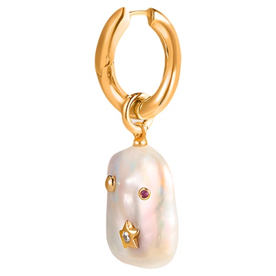 淡水巴洛克珍珠镶钻女