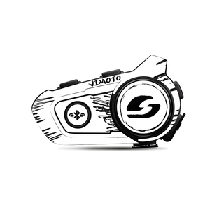 适用维迈通V9S V9X蓝牙耳机装饰贴纸外壳拉花保护贴花画配件改装