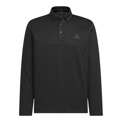 Adidas/阿迪达斯正品2025男士提花针织运动经典长袖POLO衫JN1232