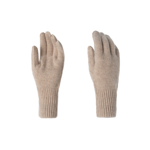 春竹秋冬新款100%山羊绒连指手套加厚防风保暖防寒百搭女士手套