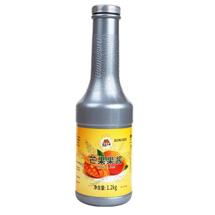 好艺元素芒果酱泥1.2kg含果肉刨冰圣代炒酸奶沙冰奶茶原料商用