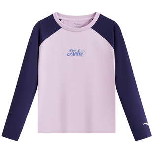 安踏儿童T恤女童2026年夏季新款舒适亲肤小女孩T恤纯棉宝宝短T