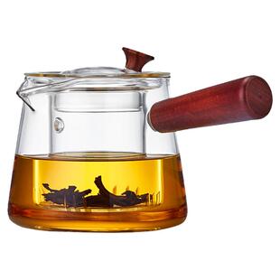 侧把壶玻璃煮茶壶耐高温电陶炉新款可明火围炉泡茶壶功夫茶具套装