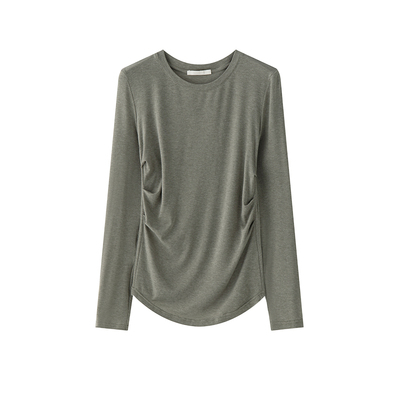 醋酸莱赛尔亲肤修身长袖打底衫