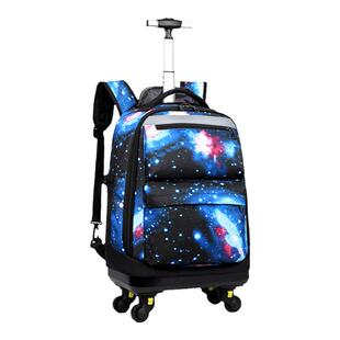 大容量初中小学生拉杆书包女孩男校园拆卸万向轮儿童旅行箱背两用