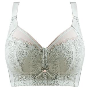 茜茜公主内衣女夏季薄款大胸显小文胸调整型收副乳胸罩防下垂抹胸