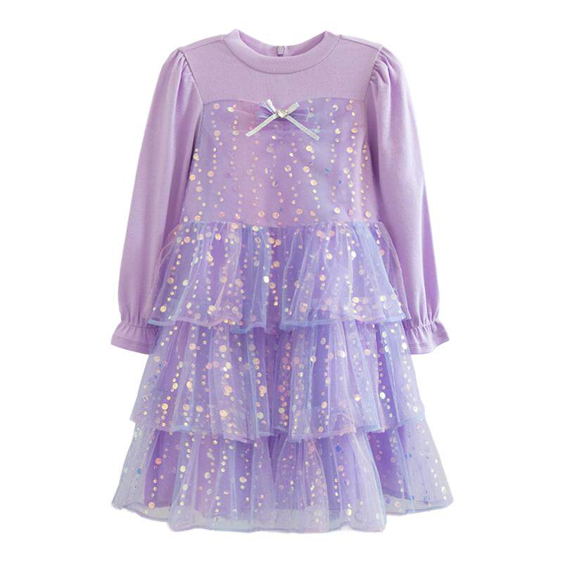 ILOVEJ童装紫罗兰生日礼服公主裙