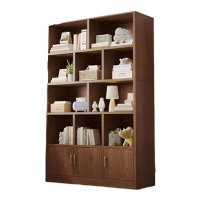 实木多层收纳书柜书架