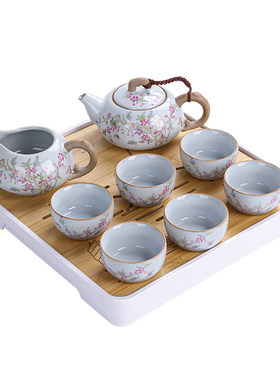 汝窑过滤茶壶功夫茶具套装