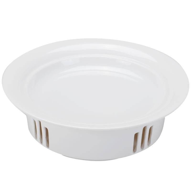密胺商用餐具带底座装饰明炉盘子