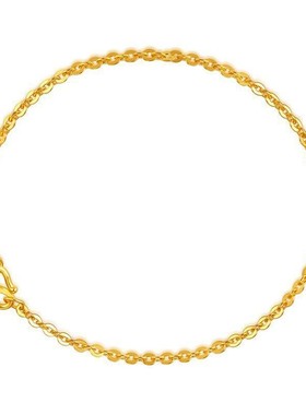 蛇年超细手链越南沙金饰品女士细o字链子