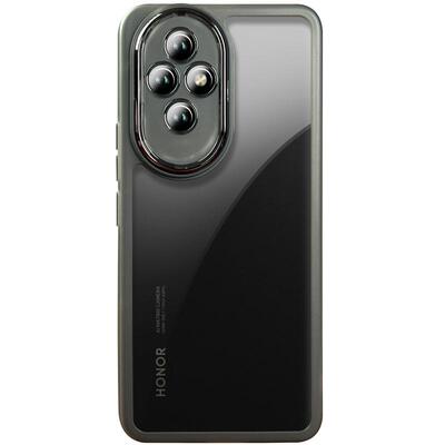 适用于荣耀200自带镜头膜手机壳荣耀200pro新款保护套透明硅胶曲面屏镜头全包防摔男女磨砂软防滑边