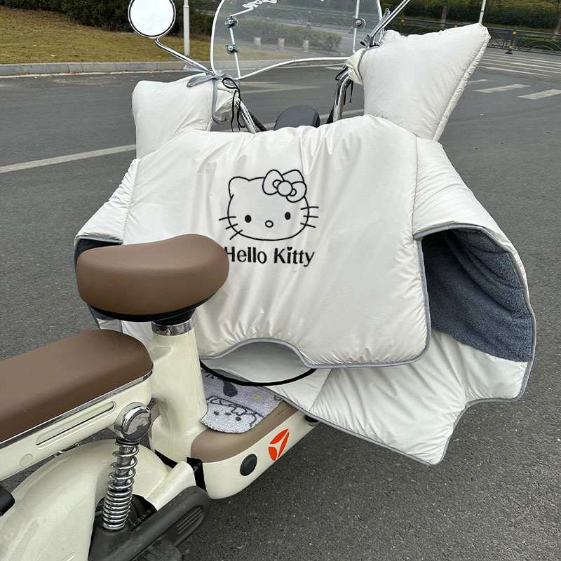 这也太可爱了！电动车挡风被冬季电瓶车摩托2025新款防水加绒加厚