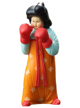 仕女瑜伽光彩照人盲盒手办摆件