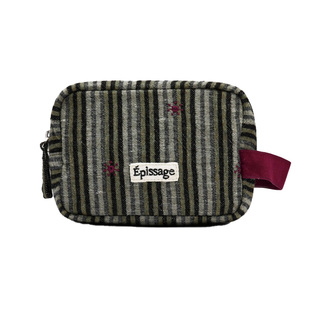 现货 Epissage 印花收纳袋/条纹收纳袋大容量轻盈精致百搭化妆包