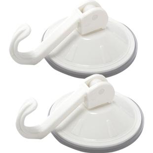 茶花挂钩强力真空吸盘加锁式吸墙挂衣钩壁挂浴室厨房无痕毛巾粘钩