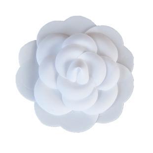 小香白色山茶花包装盒服装袋手提袋饰品花朵胸花包花别针百搭配饰