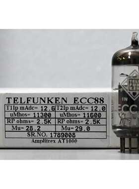 议价ECC88 Telefunken 钻石底部德国制造 Amplitrex 测试 #178900