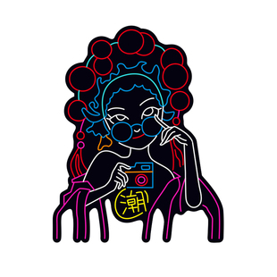 led霓虹灯发光字广告牌酒吧网红ins装饰墙国潮图案软管造型灯定制