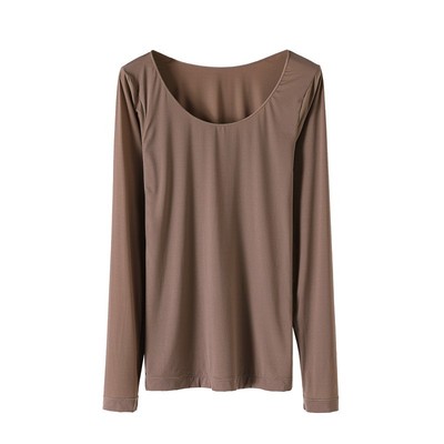 长袖超薄肉色皮肤衣打底衫女