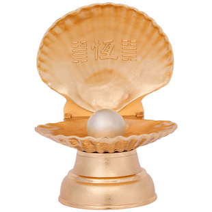 吉祥居李居明旗舰店正品吉祥物李居明金蚌之珠摆件护女性健康