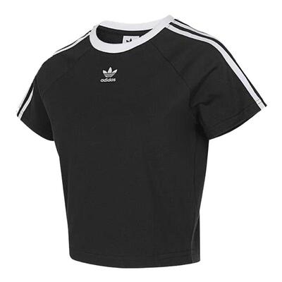 劲浪体育adidas阿迪达斯三叶草女子运动休闲短袖T恤JC8703