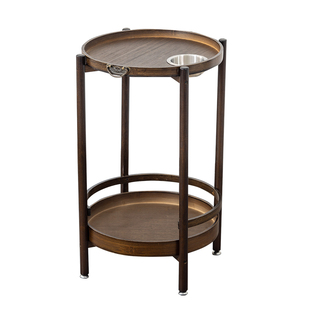 可移动麻将桌茶水架中式茶桌边几角几棋牌室麻将机打牌专用小茶几