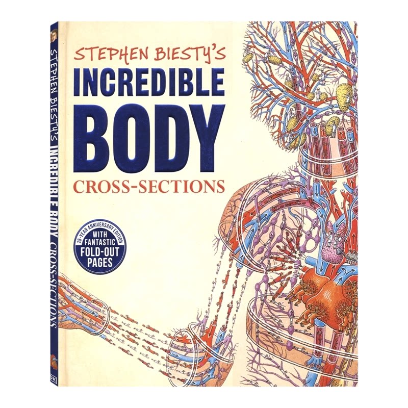 【自营】DK Stephen Biesty's Incredible Body Cross sections 不可思议的大剖面 人体的秘密 百科科普绘本读物 英文原版进口
