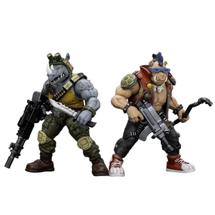 JOYTOY 暗源 忍者神龟 忍者神龟 牛头 洛克斯代迪 猪面 比博