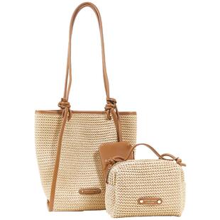 兰诺编织包包女托特包2026新款轻奢小众高级感子母包单肩手提女包